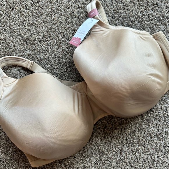 Cacique NEW Smooth Lightly Lined Full Coverage Bra Color Cafe Nude Sz 52DDD - Picture 3 of 6